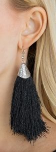 Tassel Temptress - Black
Fringe Earrings